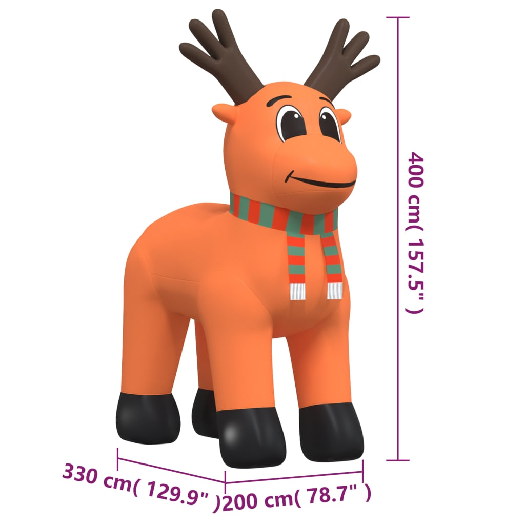 Christmas Inflatable Reindeer with LEDs 157.5"