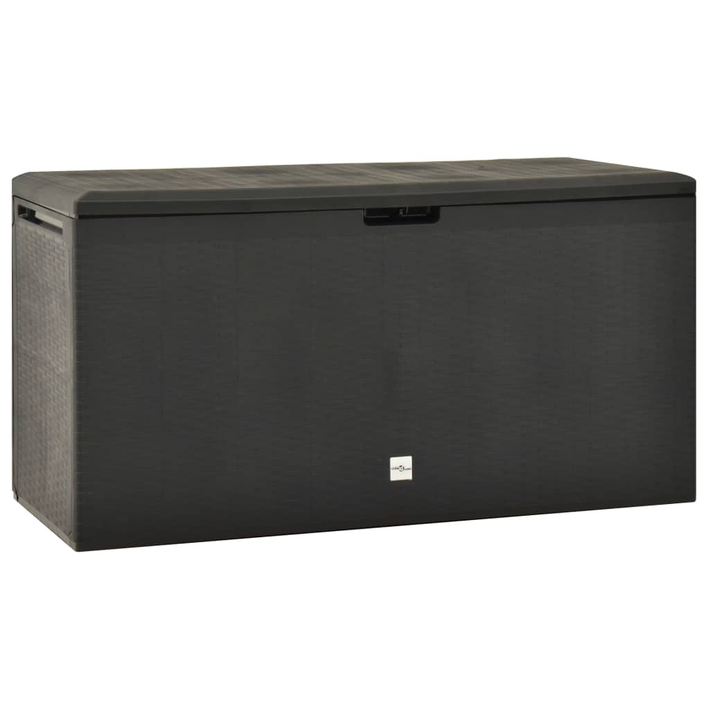 vidaXL Patio Storage Box Anthracite 44.9"x18.5"x23.6"