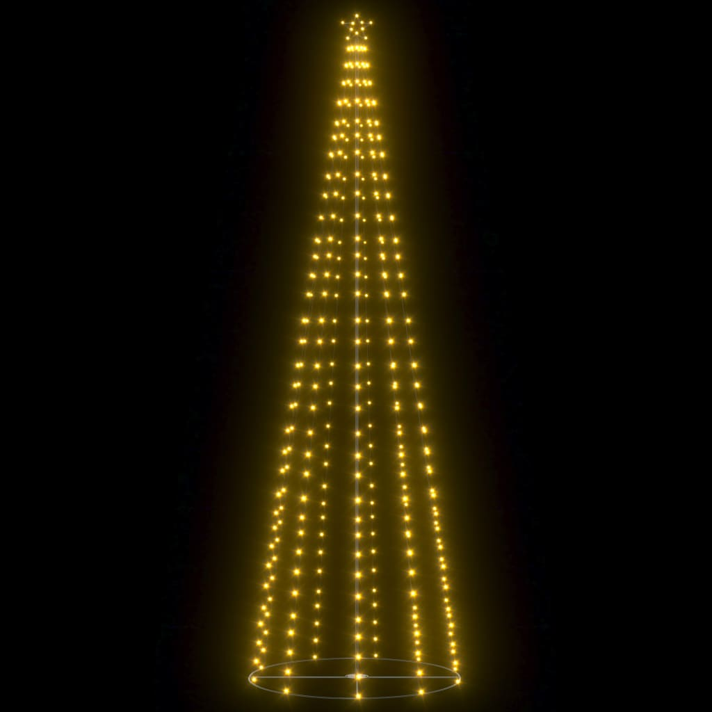 Christmas Cone Tree 330 Warm White LEDs Decoration 3x10 ft