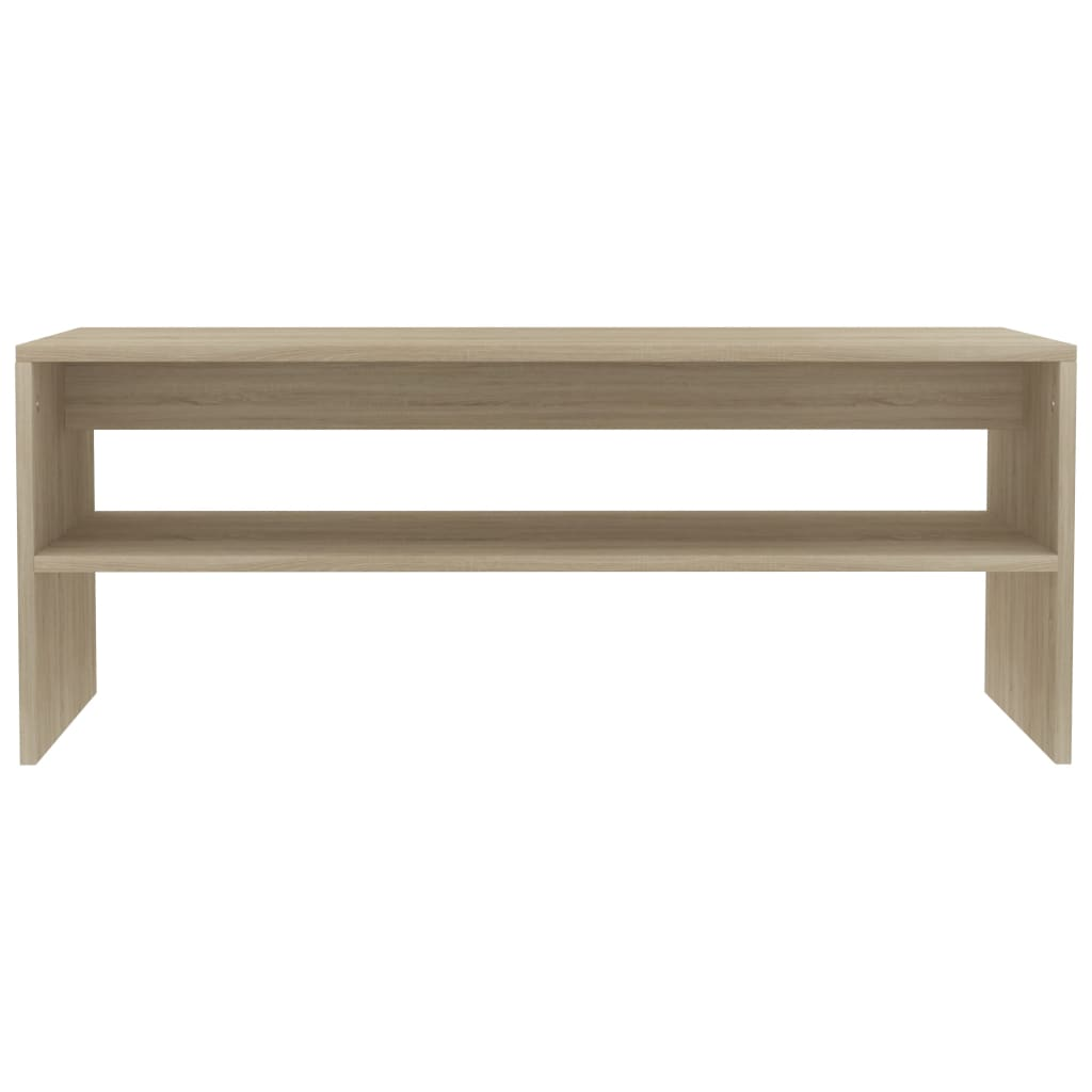 vidaXL Coffee Table Sonoma Oak 39.4"x15.7"x15.7" Engineered Wood