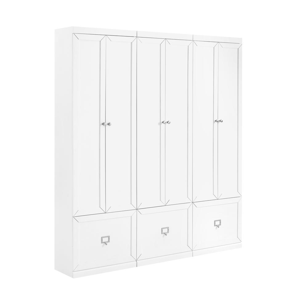 Harper 3Pc Entryway Set White - 3 Pantry Closets