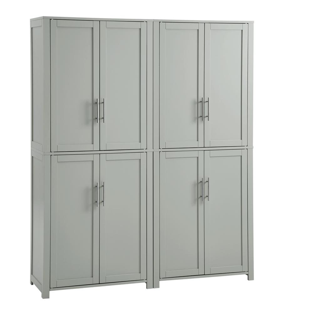 Savannah 2Pc Pantry Set Gray - 2 Pantries