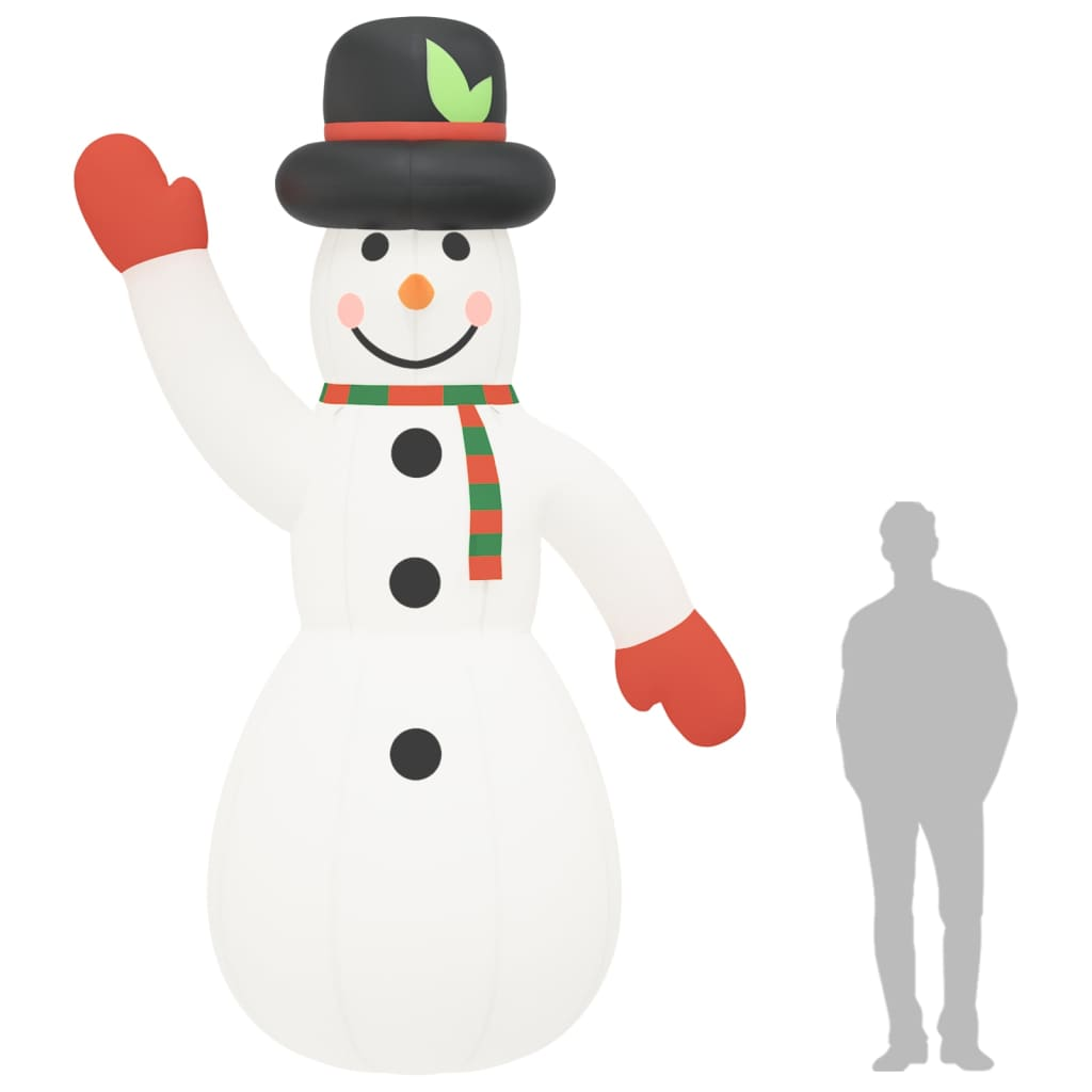 Christmas Inflatable Snowman with LEDs 145.7"