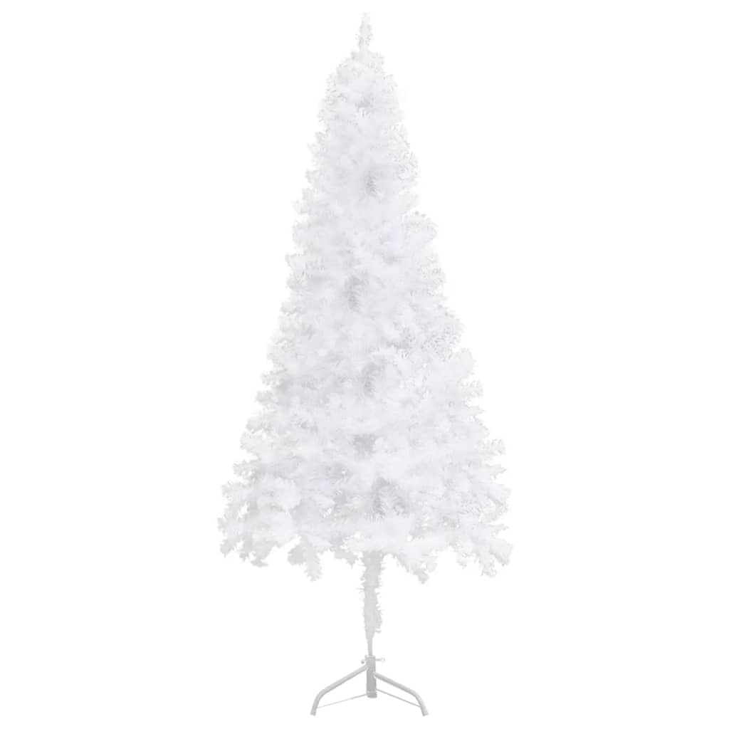 Corner Artificial Pre-lit Christmas Tree White 70.9" PVC