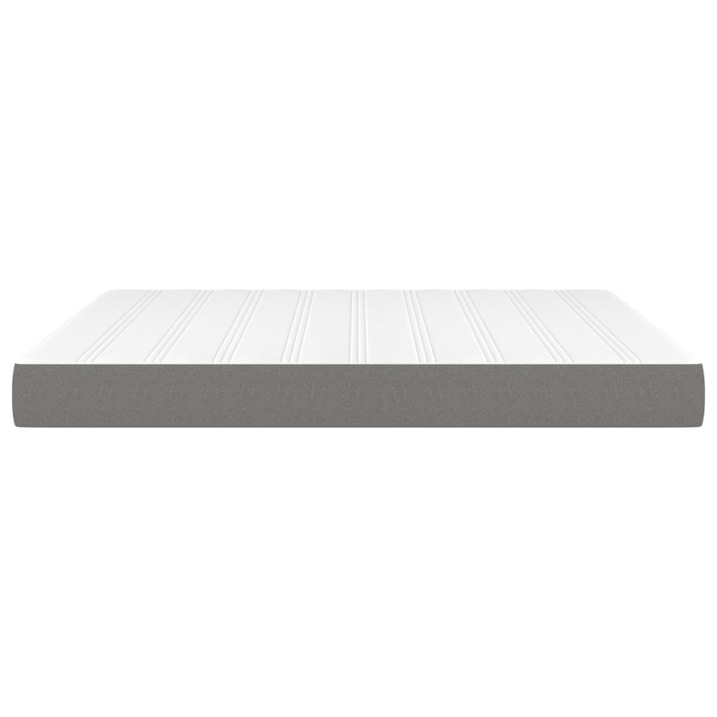 vidaXL Pocket Spring Bed Mattress Dark Gray 76"x79.9"x7.9" King Fabric