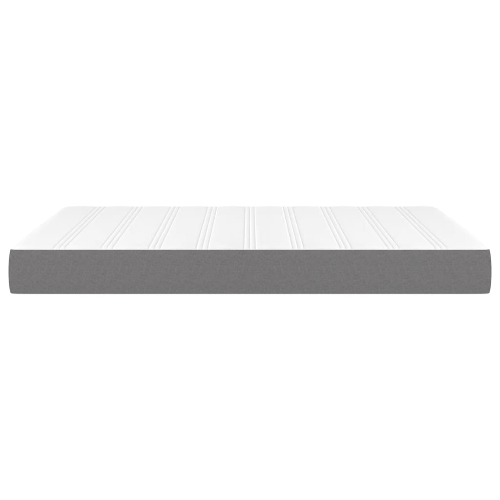 vidaXL Pocket Spring Bed Mattress Dark Gray 53.9"x74.8"x7.9" Full Fabric