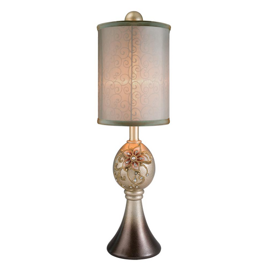 Sapphire Rose Buffet Lamp