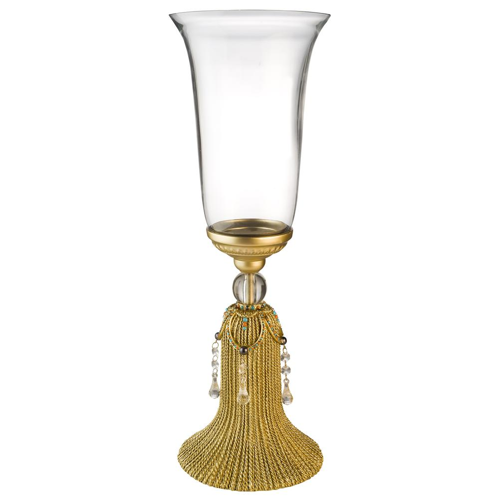 Auric Twists Decorative Vase With Glass