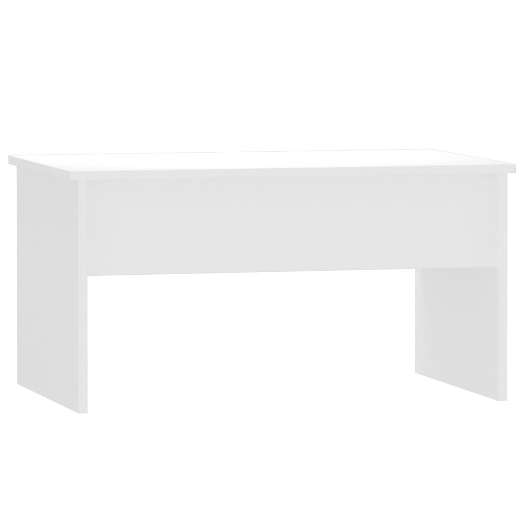 vidaXL Coffee Table High Gloss White 31.5"x19.9"x16.3" Engineered Wood