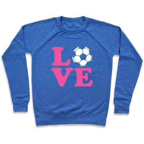 LOVE SOCCER CREWNECK SWEATSHIRT