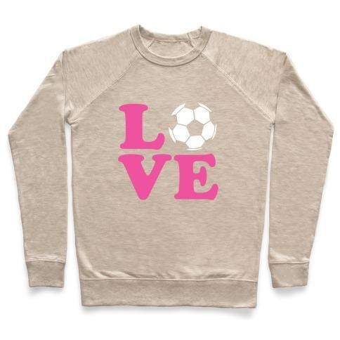 LOVE SOCCER CREWNECK SWEATSHIRT