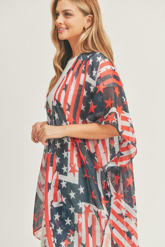 American Flag Kimono