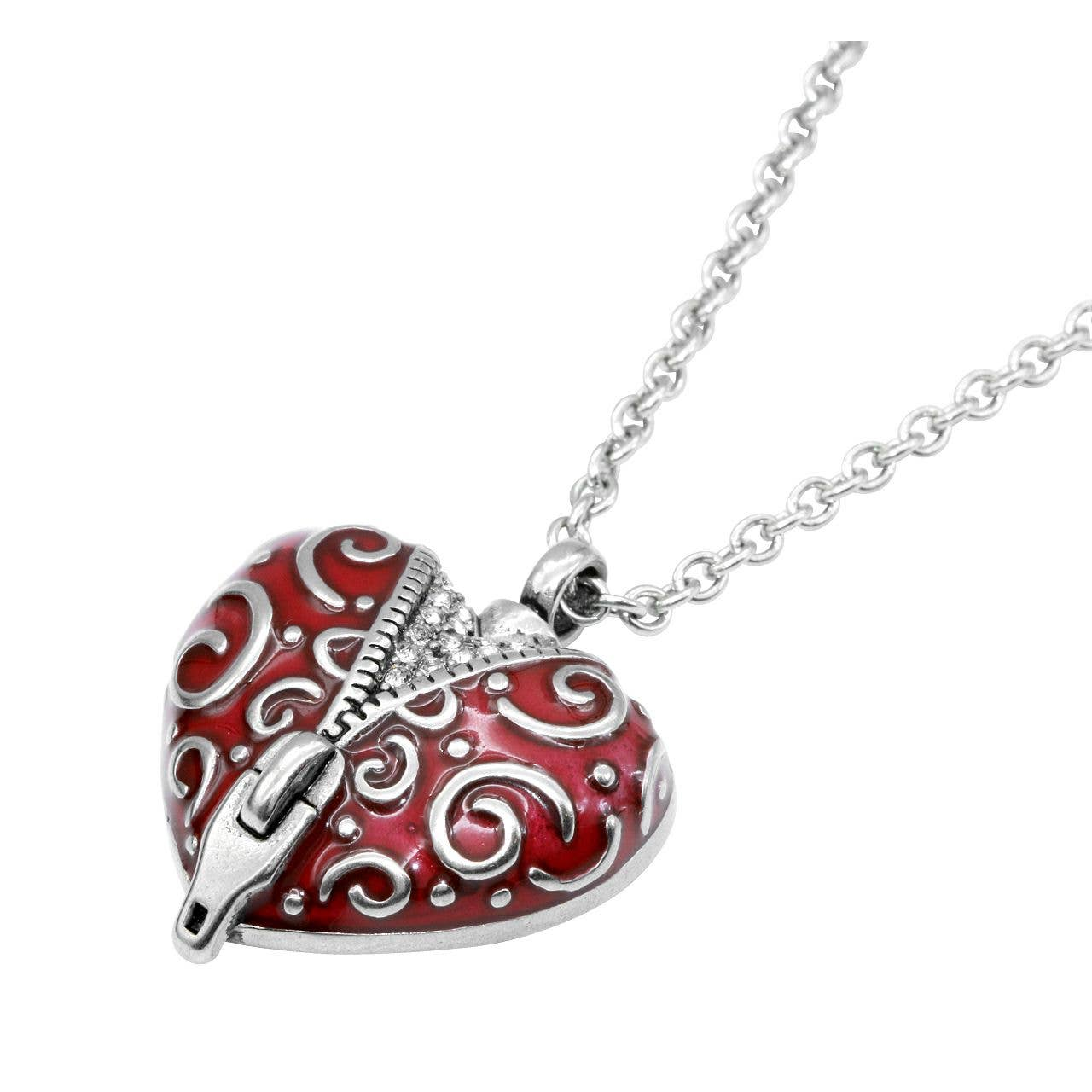 Unzip the Veil Heart Necklace