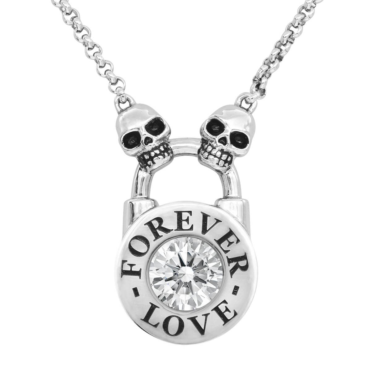 Controse Skull Lock Necklace - Forever Love