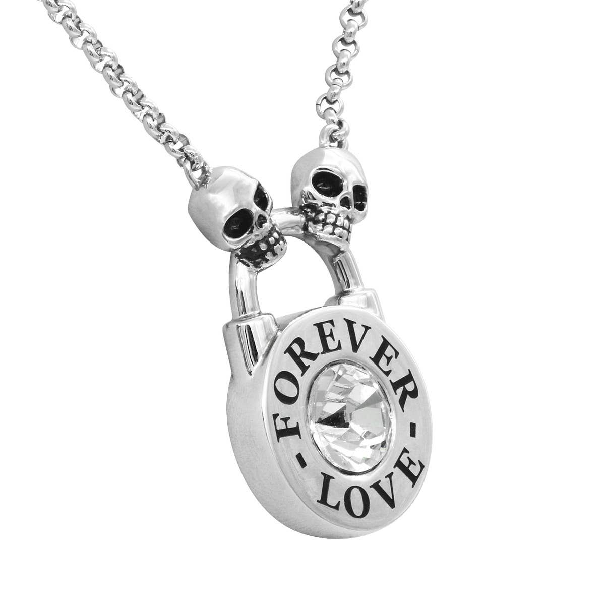 Controse Skull Lock Necklace - Forever Love