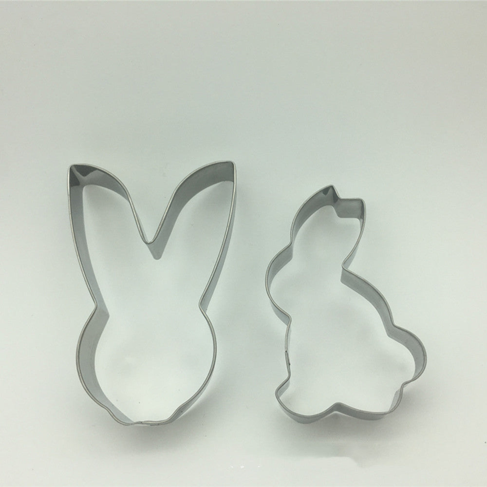 DIY Baking Tool Stainless Steel Biscuit Mold Rabbit Small Egg Easter 4-Piece Set