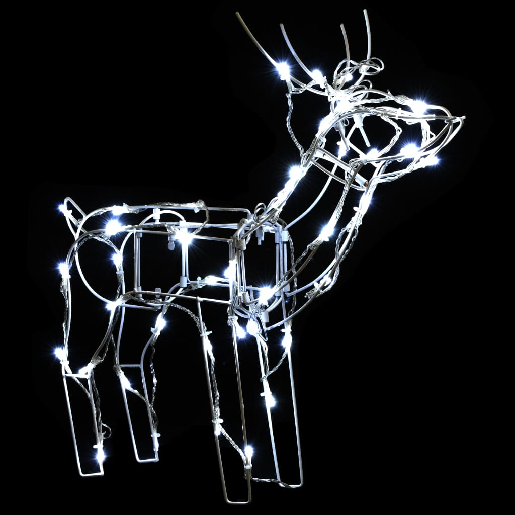 vidaXL 3 Piece Christmas Light Display Reindeers 229 LEDs