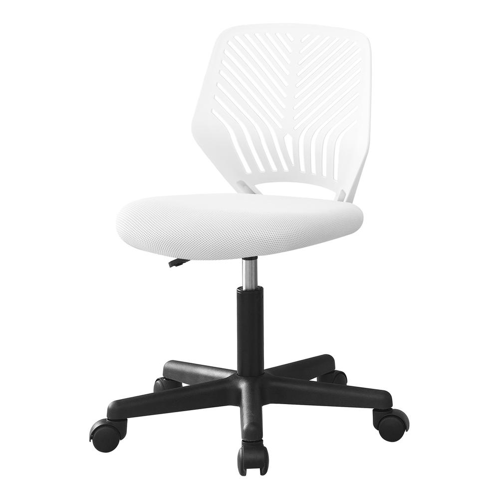 OFFICE CHAIR - BLACK JUVENILE / BLACK BASE ON CASTORS