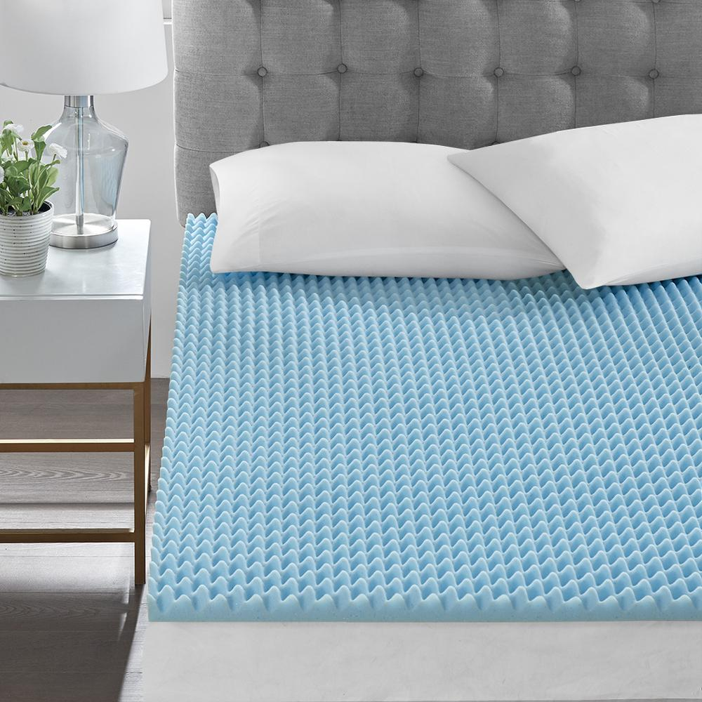 All Season Reversible Hypoallergenic 1.5" Cooling Mattress Topper