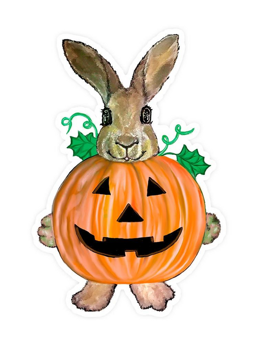 Leopold, Halloween Pumpkin Sticker -Ava and Leopold Designs