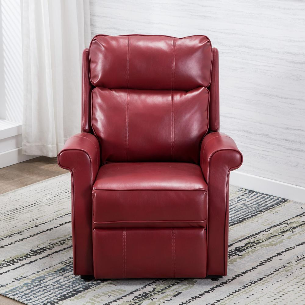 Lehman Red Traditional Lift Chair