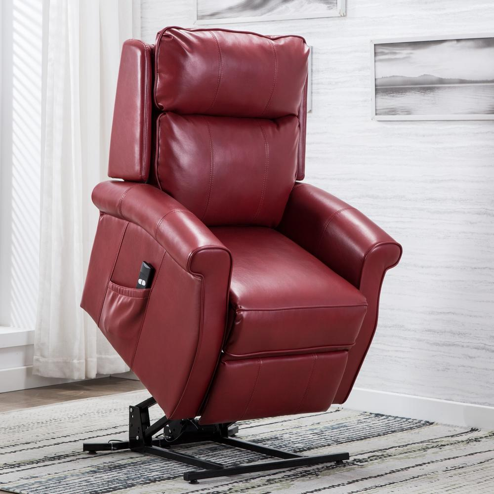 Lehman Red Traditional Lift Chair