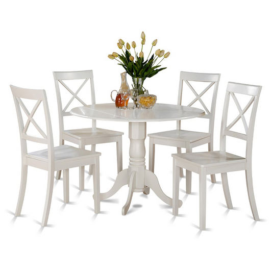 Dublin Drop Leaf 5 Pc Small Kitchen Table Set