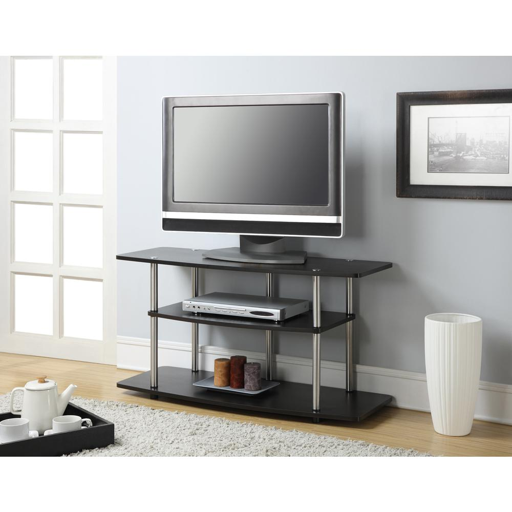 3 Tier Wide TV Stand Espresso