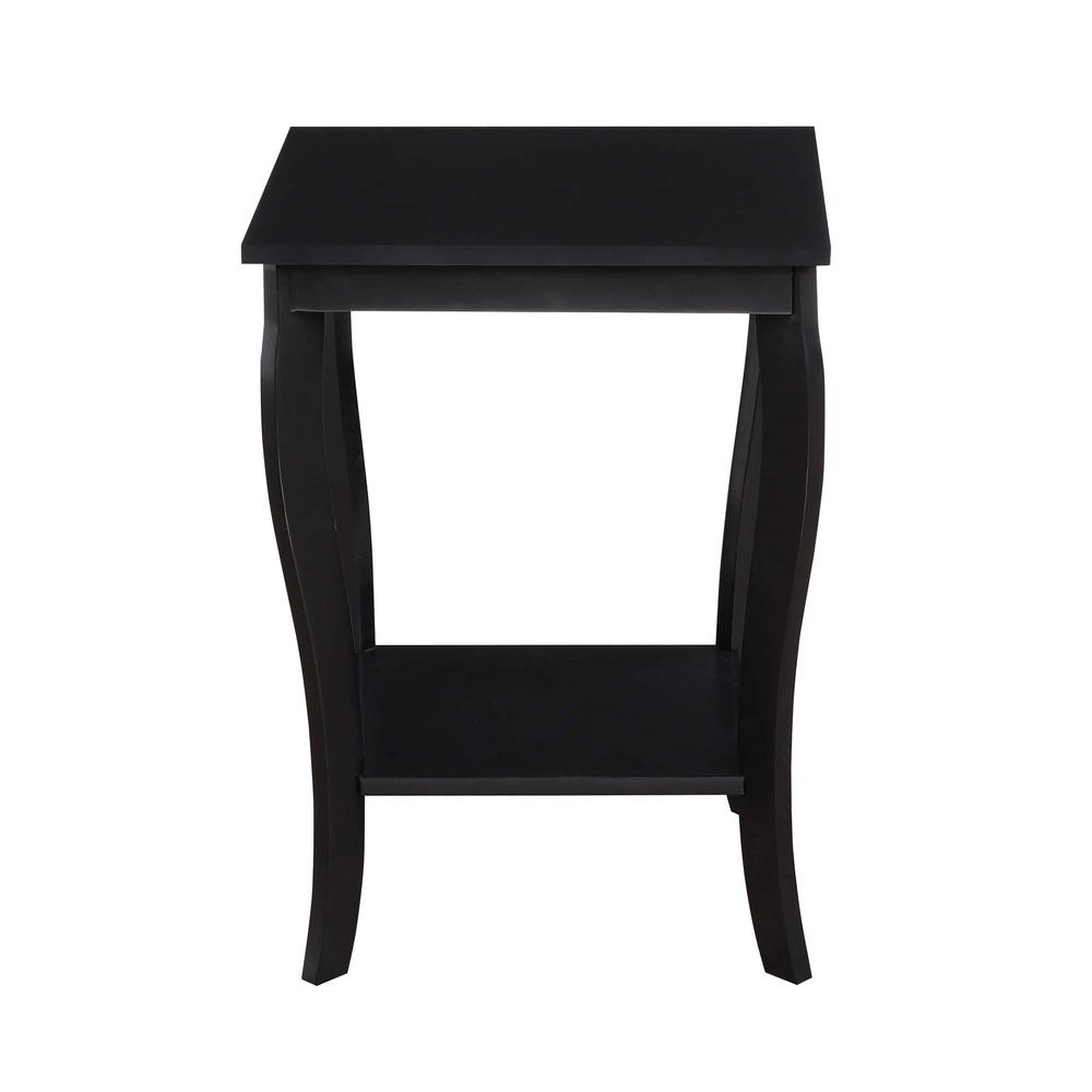 American Heritage Square End Table, Black