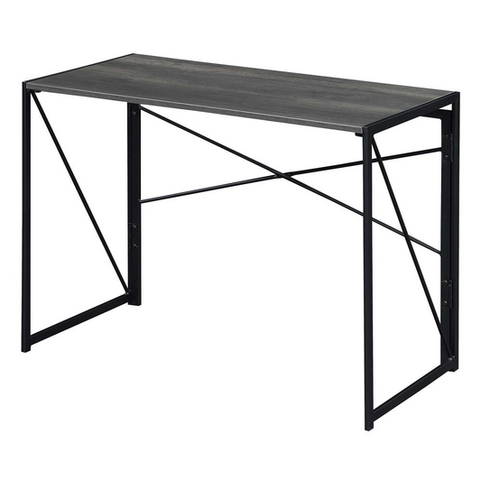 Xtra Folding Desk, Charcoal Gray/Black