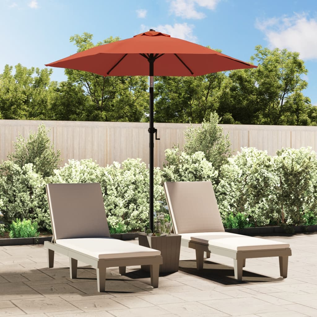 vidaXL Parasol Terracotta 78.7"x88.2" Aluminum