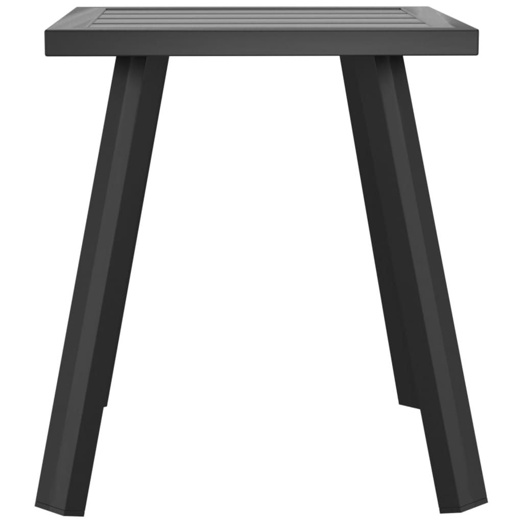 Patio Table Anthracite 13.4"x13.4"x15" Steel