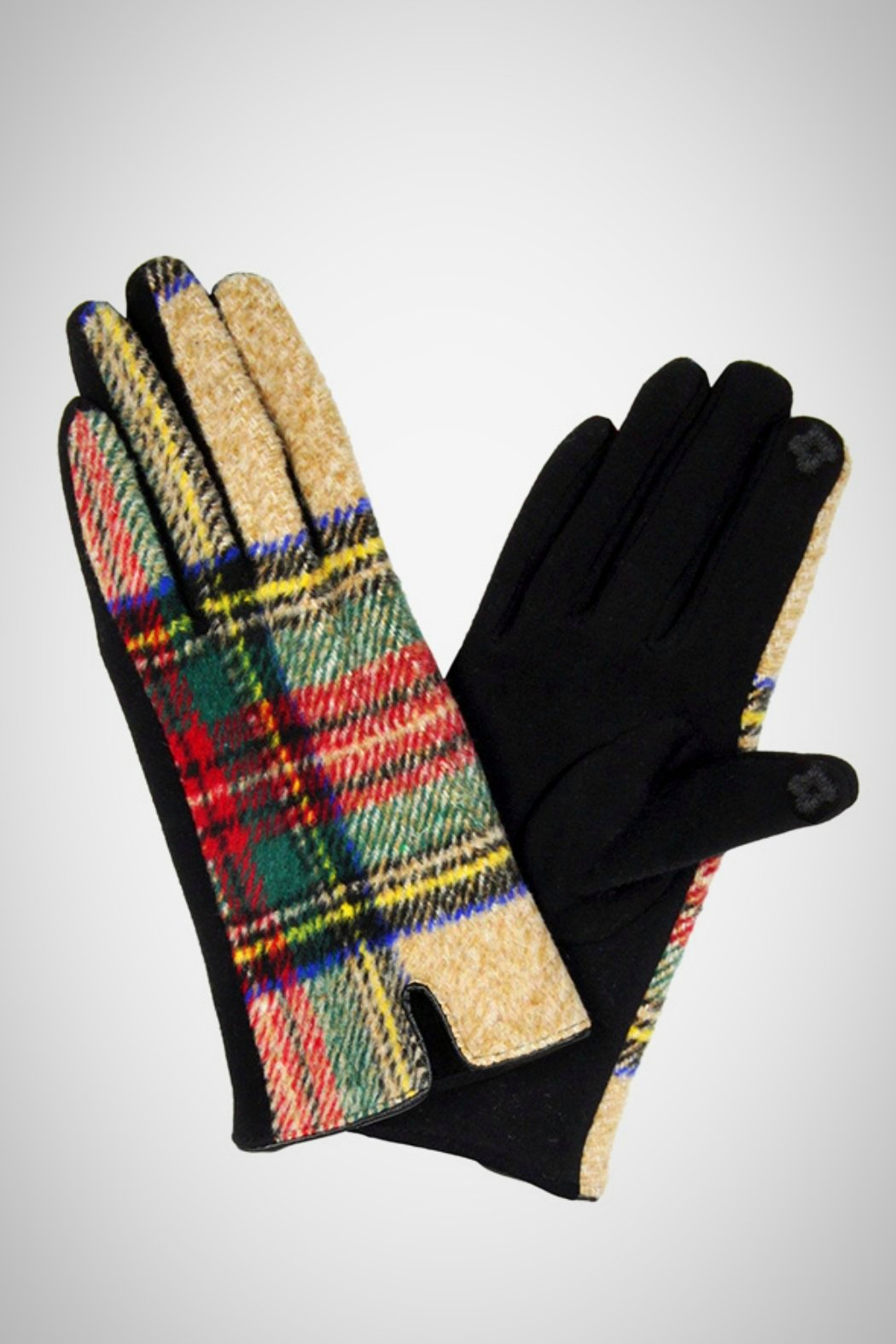 Tartan Plaid Smart Gloves