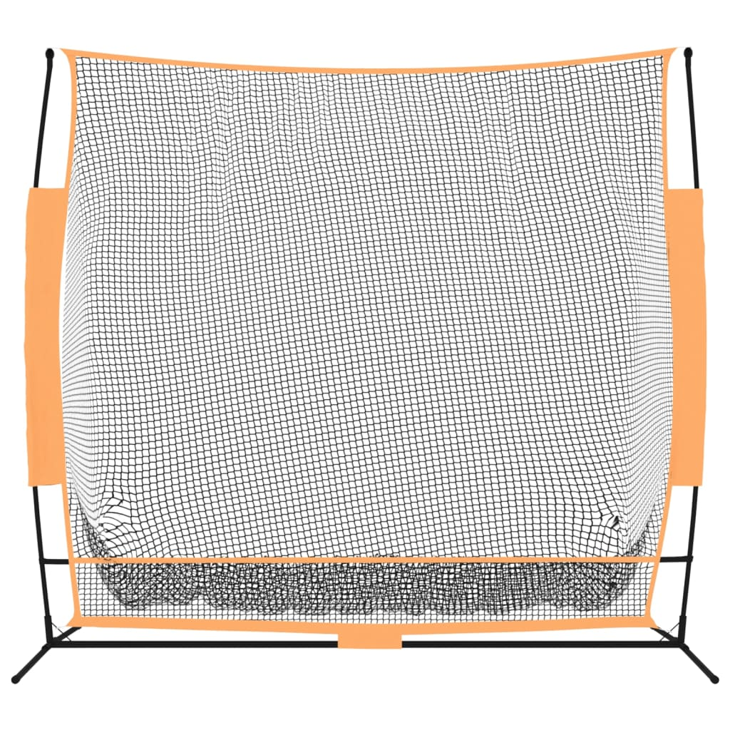 Golf Practice Net Black and Orange 84.6"x42.1"x85" Polyester