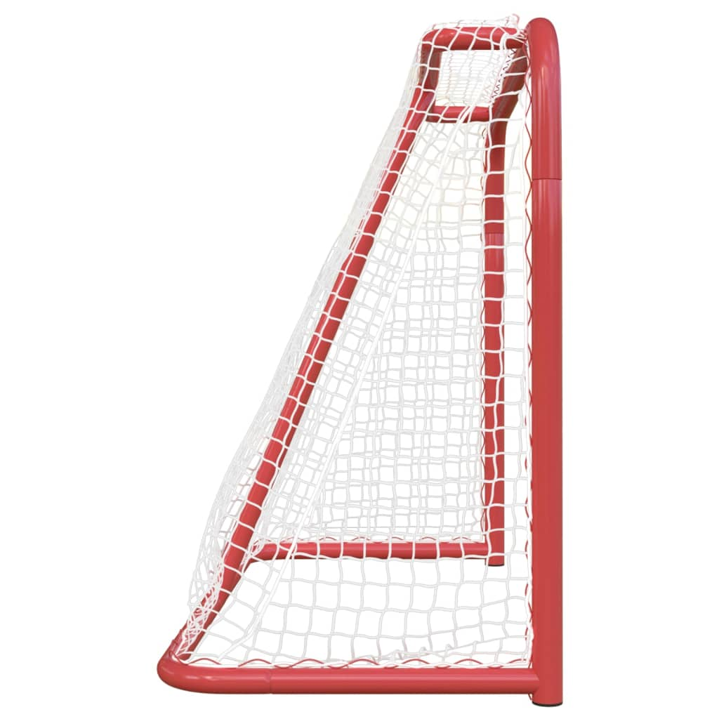 vidaXL Hockey Goal Red and White 72"x28"x48" Polyester