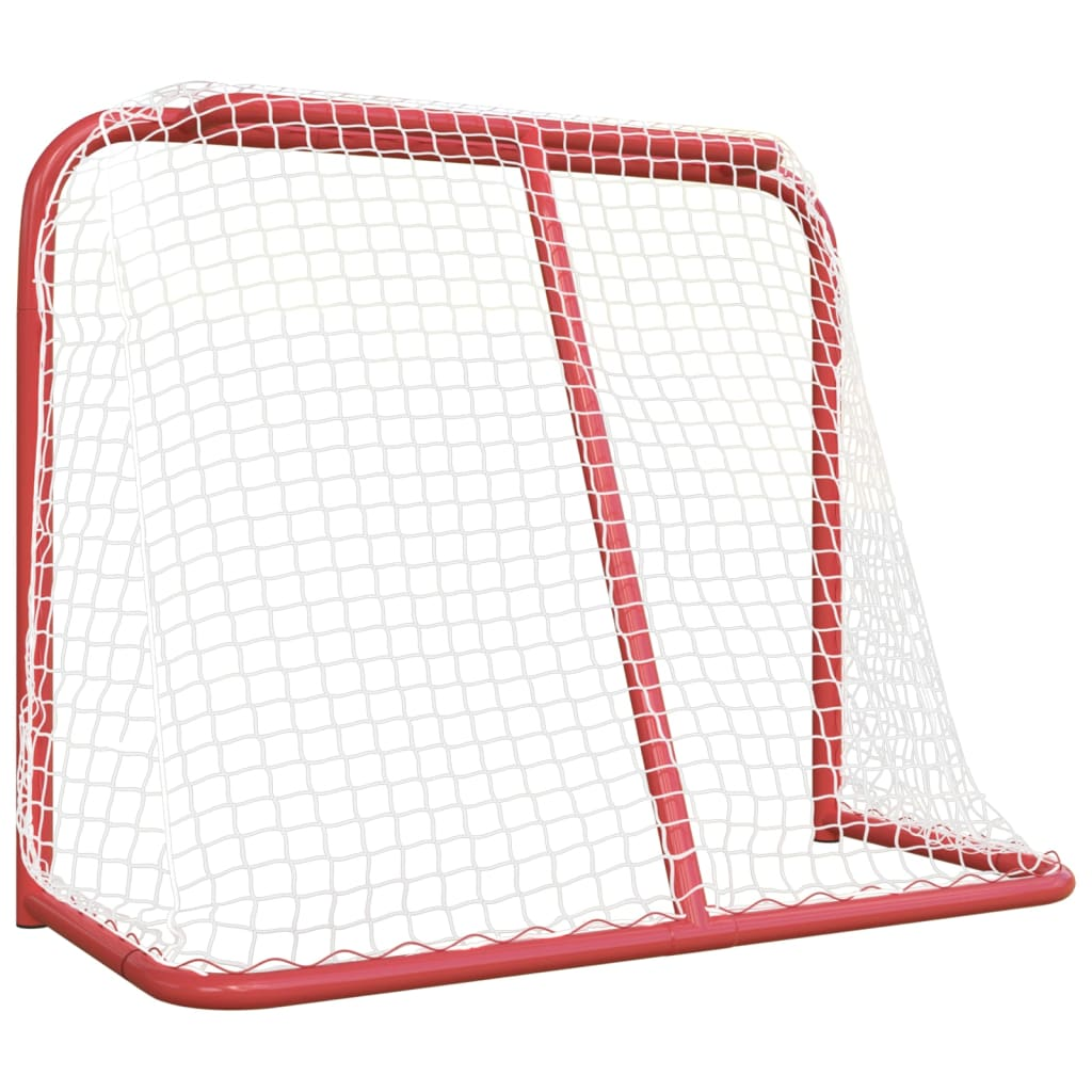 vidaXL Hockey Goal Red and White 72"x28"x48" Polyester