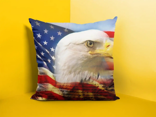 US Eagle Flag Cushion/Pillow