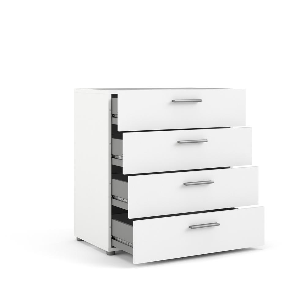 Austin 4 Drawer Chest - White