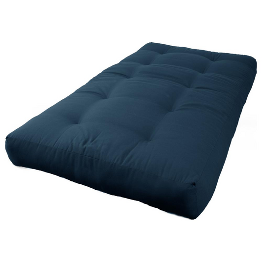 Blazing Needles Renewal 7-inch Twill Twin-size Futon Mattress - Indigo