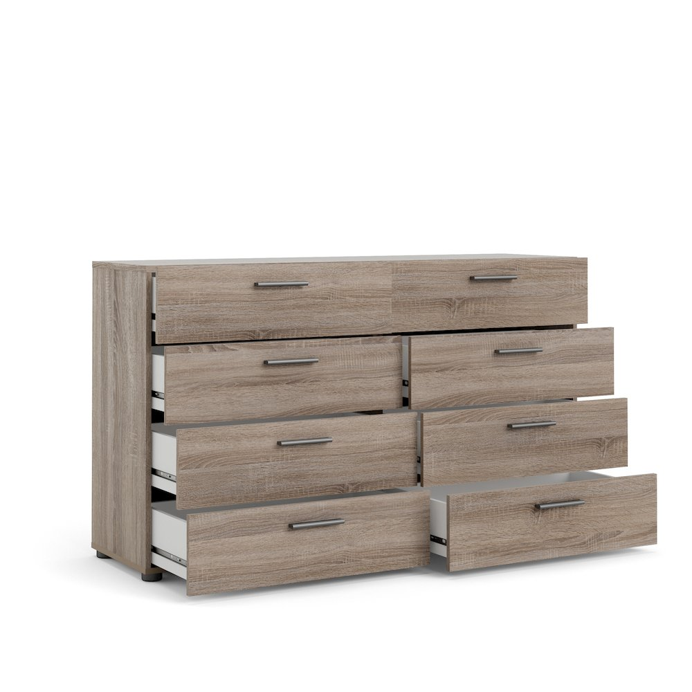 Austin 8 Drawer Double Dresser, Truffle