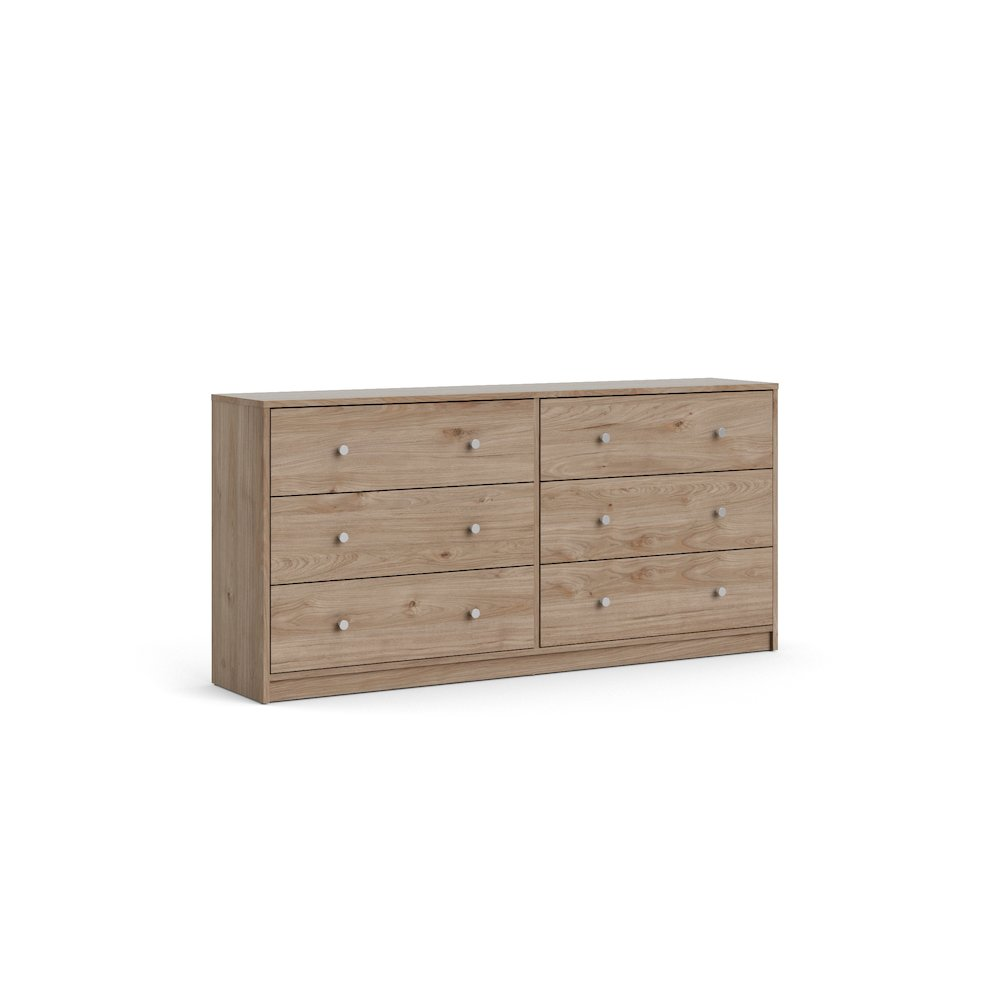 Portland 6 Drawer Double Dresser, Jackson Hickory