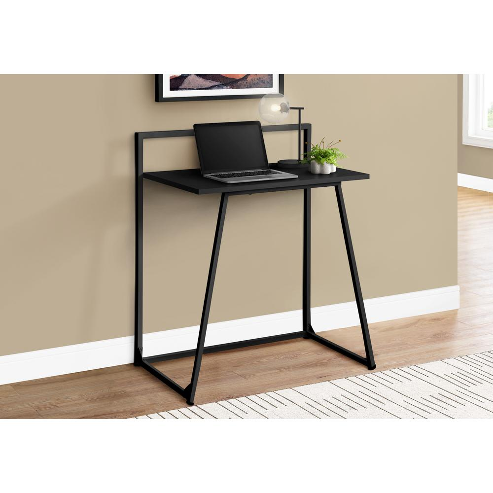 COMPUTER DESK - 30"L / JUVENILE BLACK / BLACK METAL