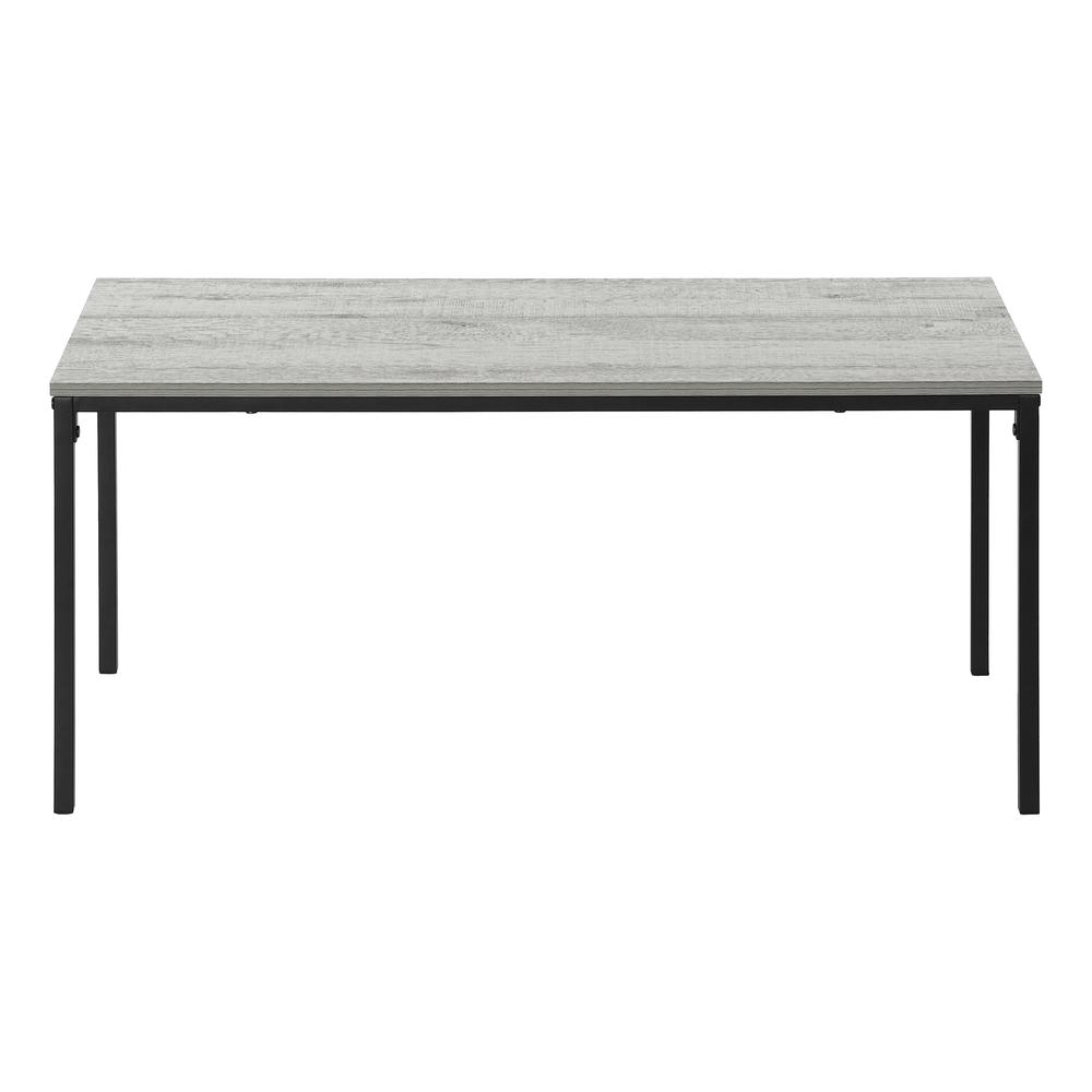 COFFEE TABLE - 40"L /,  GREY / BLACK METAL