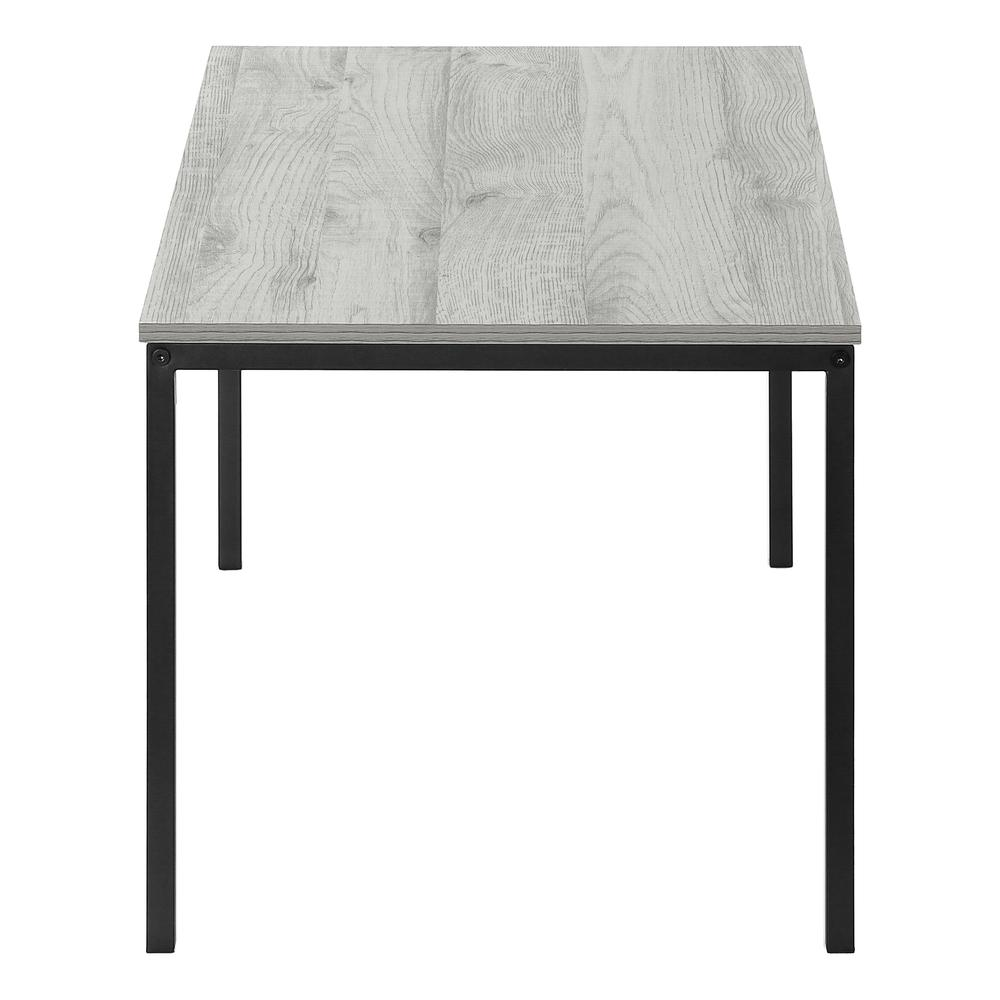 COFFEE TABLE - 40"L /,  GREY / BLACK METAL