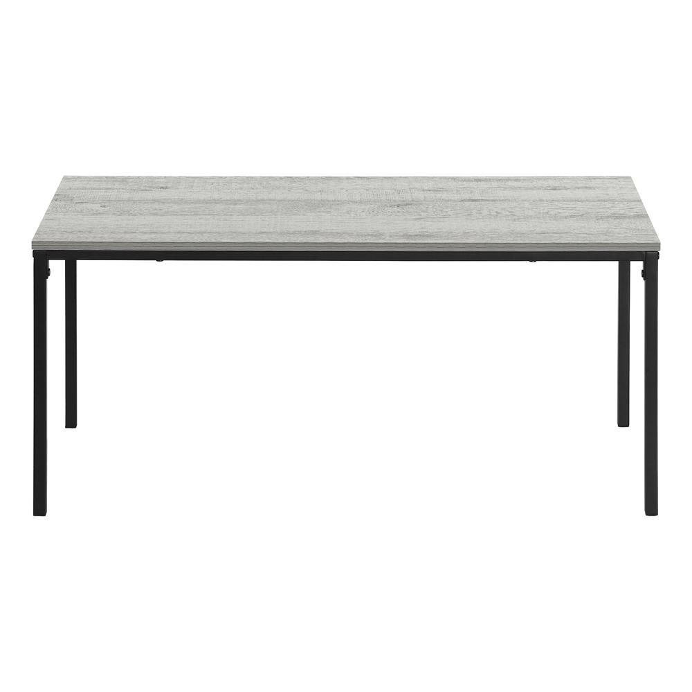 COFFEE TABLE - 40"L /,  GREY / BLACK METAL