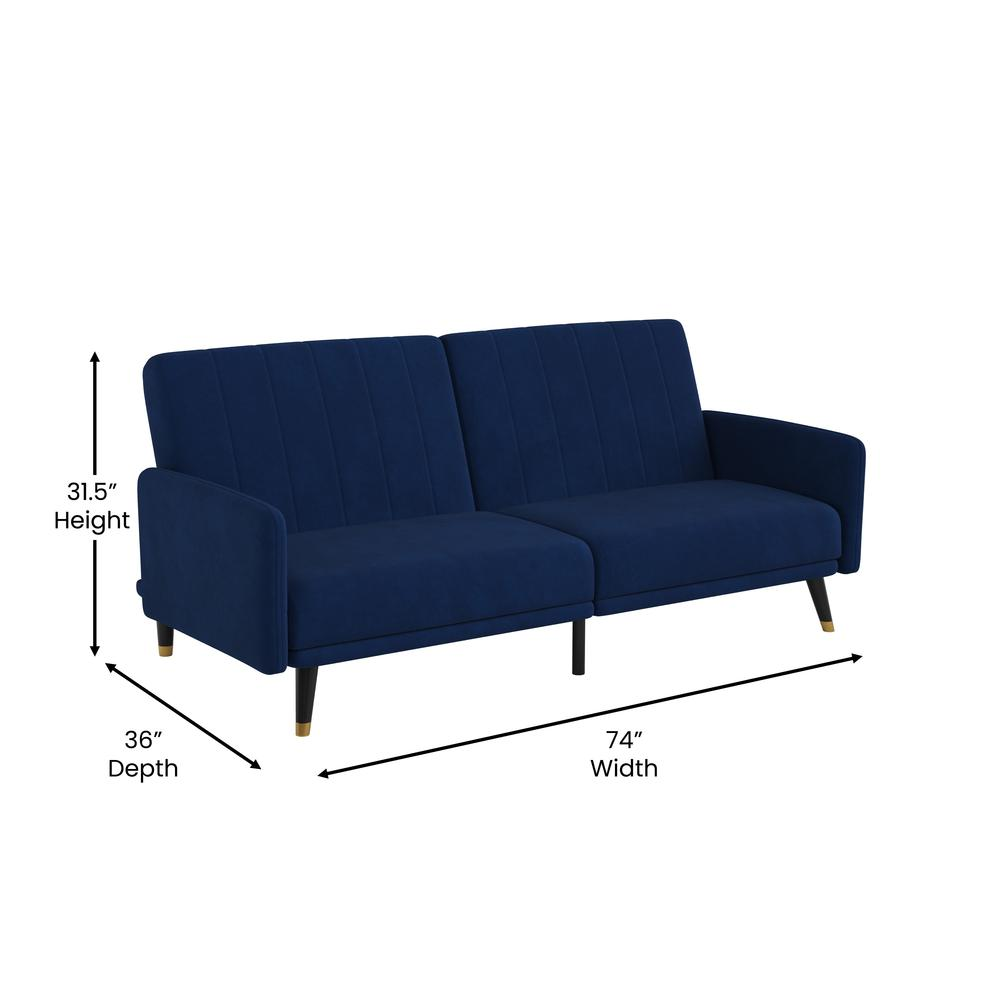 Premium Split Back Sofa Futon, Convertible Sleeper Couch