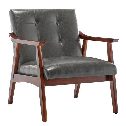 Take a Seat Natalie Accent Chair. Dark Gray