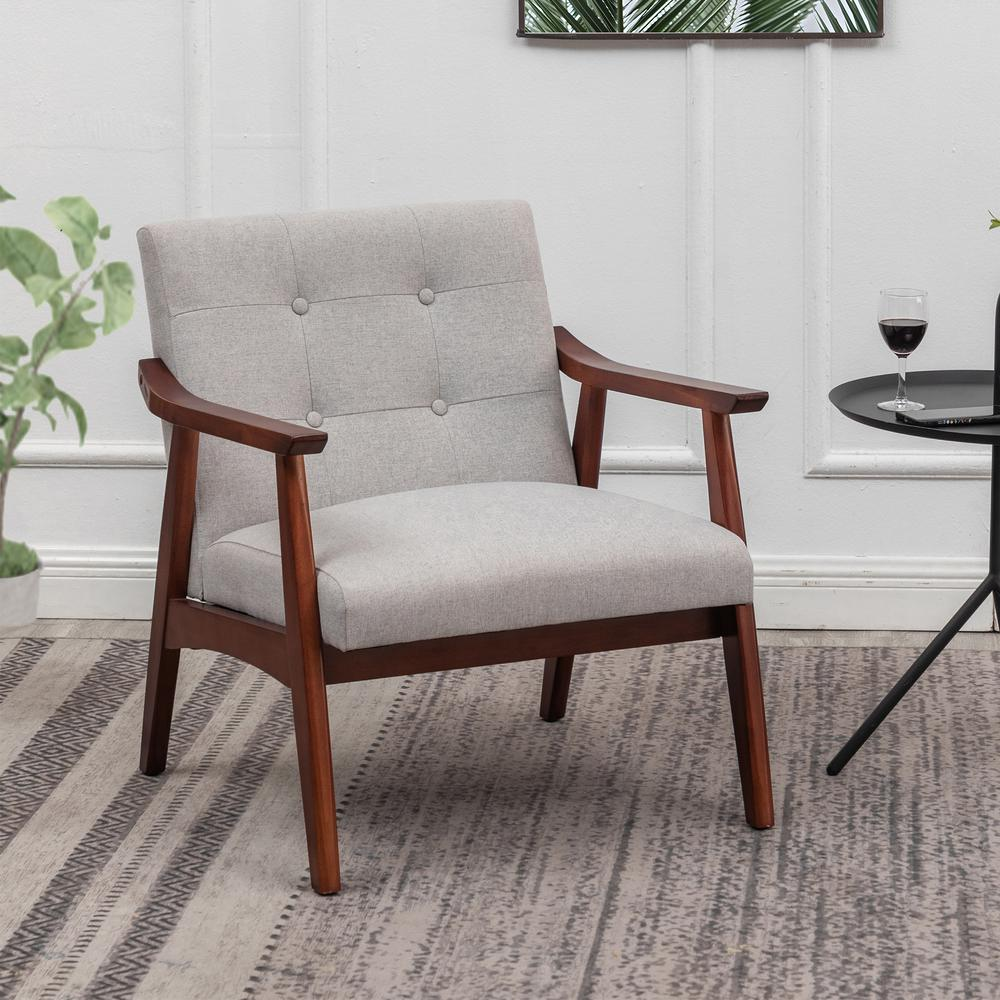 Natalie Accent Chair, Gray