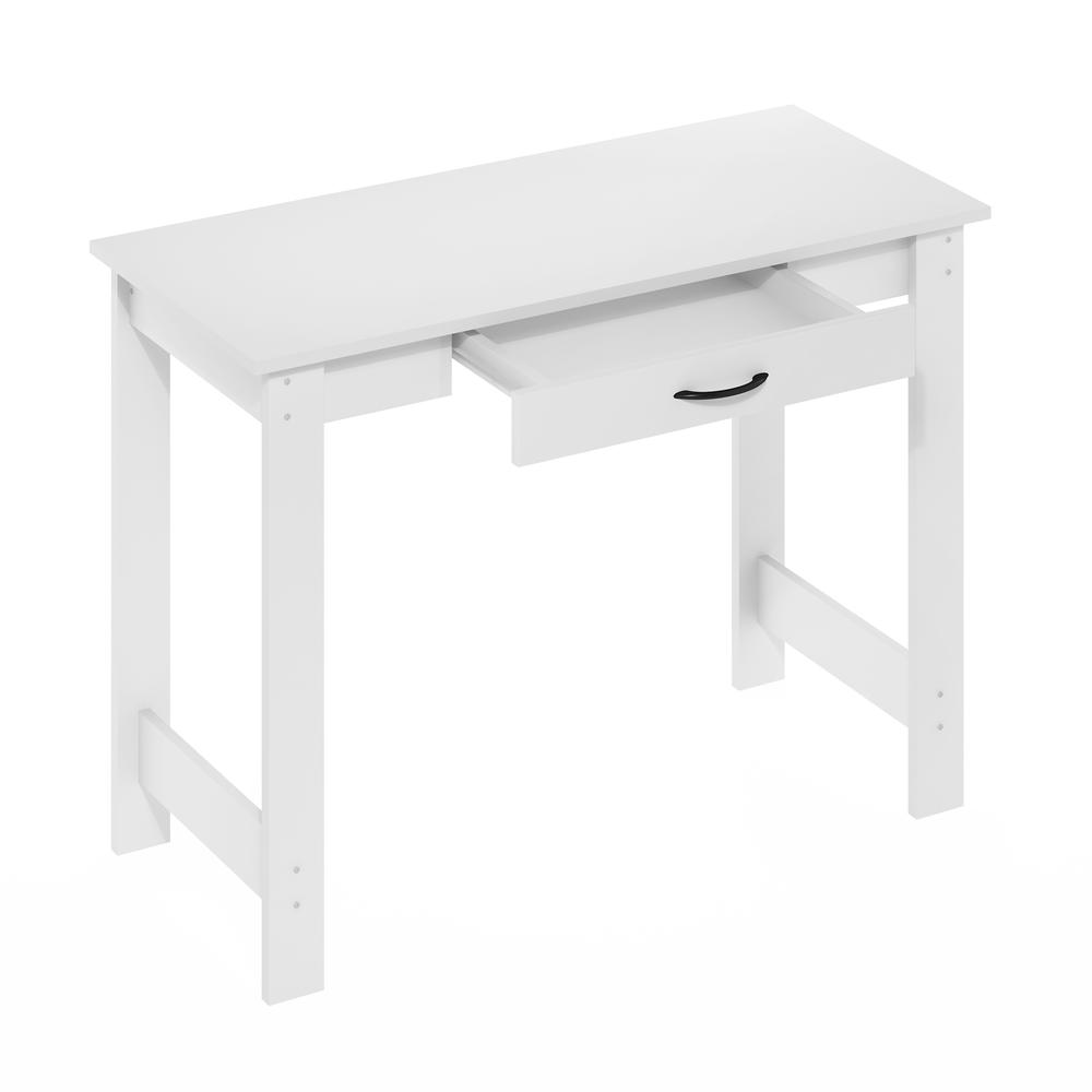 Writing Desk with Drawer, White