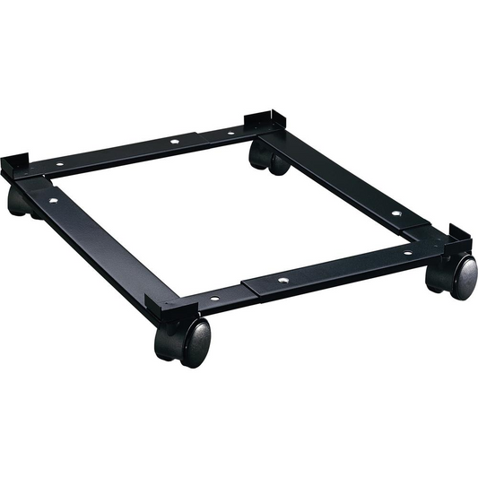 Lorell Commercial-Grade File Caddy - 400 lb Capacity - 4 Casters - Steel - x 16.6" Width x 11.4" Depth x 4" Height - Black - 1 Each